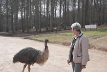 Steffi mit gro&szlig;em Vogel